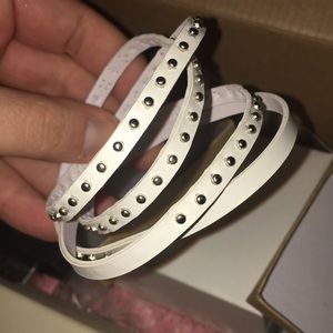 White studded bracket